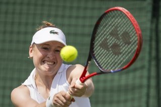 Celine Naef a remporté son 7e titre ITF dimanche à Pétange KEYSTONE/ALESSANDRO DELLA VALLE